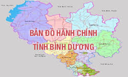 Compilation of district-level administrative units in Binh Duong province, Vietnam 